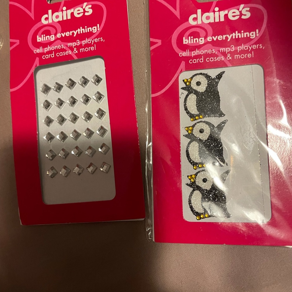 Claire’s bling everything stickers